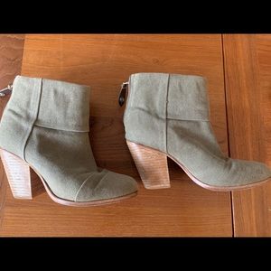 Rag and Bone Newbury Classic Canvas Ankle Boot